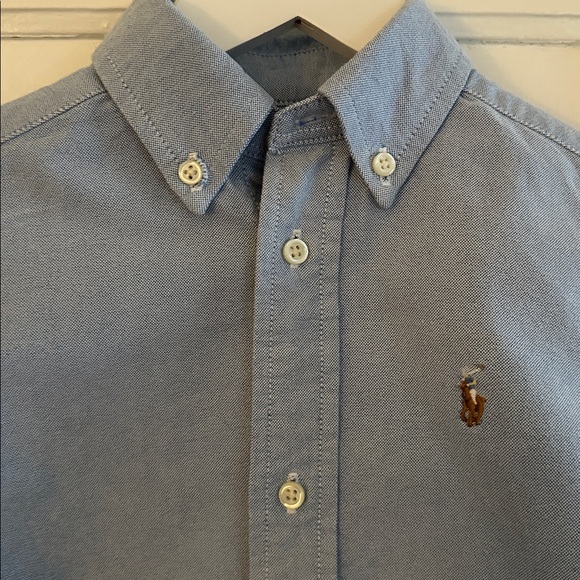 Polo Ralph Lauren Little Boy’s Blue Cotton Oxford Button Down Shirt - Size 3T - Picture 2 of 6